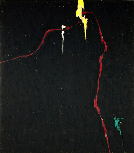 Clyfford Still, <em> 1944–N No. 1 (H-235)</em> (1944), Oil on canvas, 105 x 92 ½ in