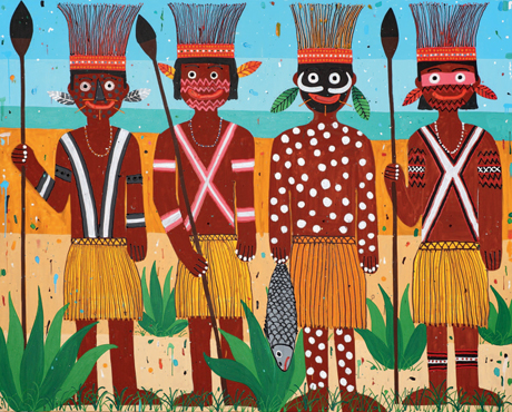 Antonio Ballester Moreno, Tribu (Tibe) (2010), Acrylic on canvas, 200 x 250 cm