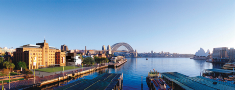 Sydney's Museum of Contemporary Art sits on the banks of the city's harbour