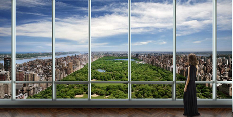 Christian de Portzamparc, One 57, view over Central Park