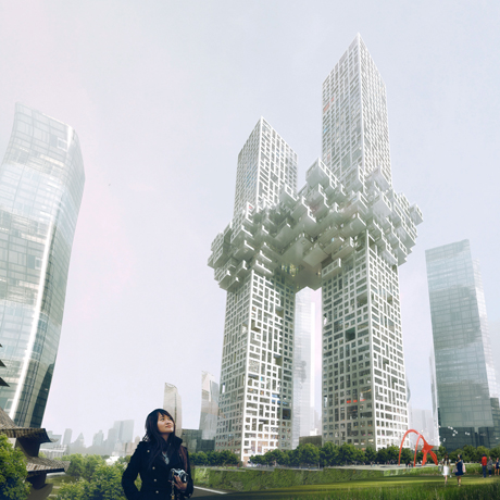 MVRDV 'Cloud' Yongsan Project, Seoul