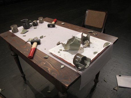 Simon Fujiwara, Rehearsal for a Reunion (with the Father of Pottery) (2011), HD video, colour, sound, 14 min 25 sec, Courtesy the artist