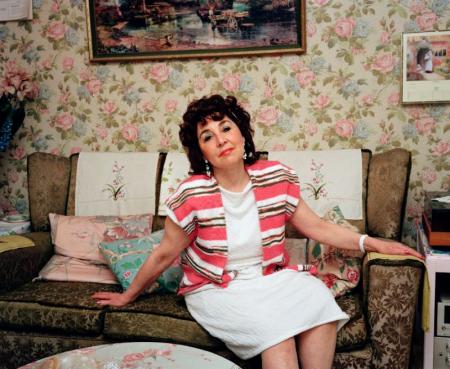When I looked at the wallpaper and the wallpaper looked at me, we instantly fell in love, 1991 by Martin Parr from Signs of the Times