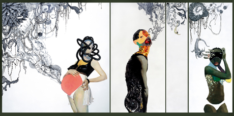 Xie Kun Transformation (2011) installation mixed media 200 x 414 cm