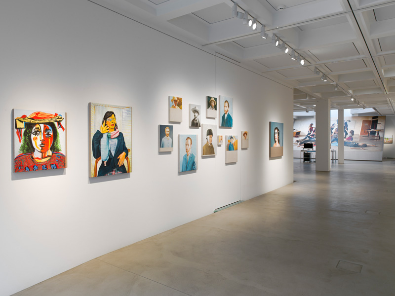 Installation view of New Paintings by Christian Jankowski at Grisebach Berlin. Photo: Roman März
