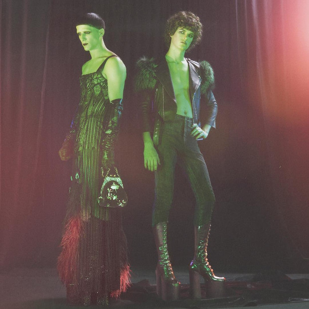 John Tuite and Carlos Santolalladressed in Marc Jacobs' Fall 2016 Women’s Collection. Photographed by David Sims and styled by Katie Grand. Image courtesy of TheMarcJacobs Instagram account.