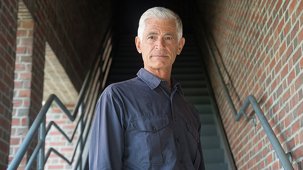 James Nachtwey at Dartmouth College. Photograph by Eli Burakian