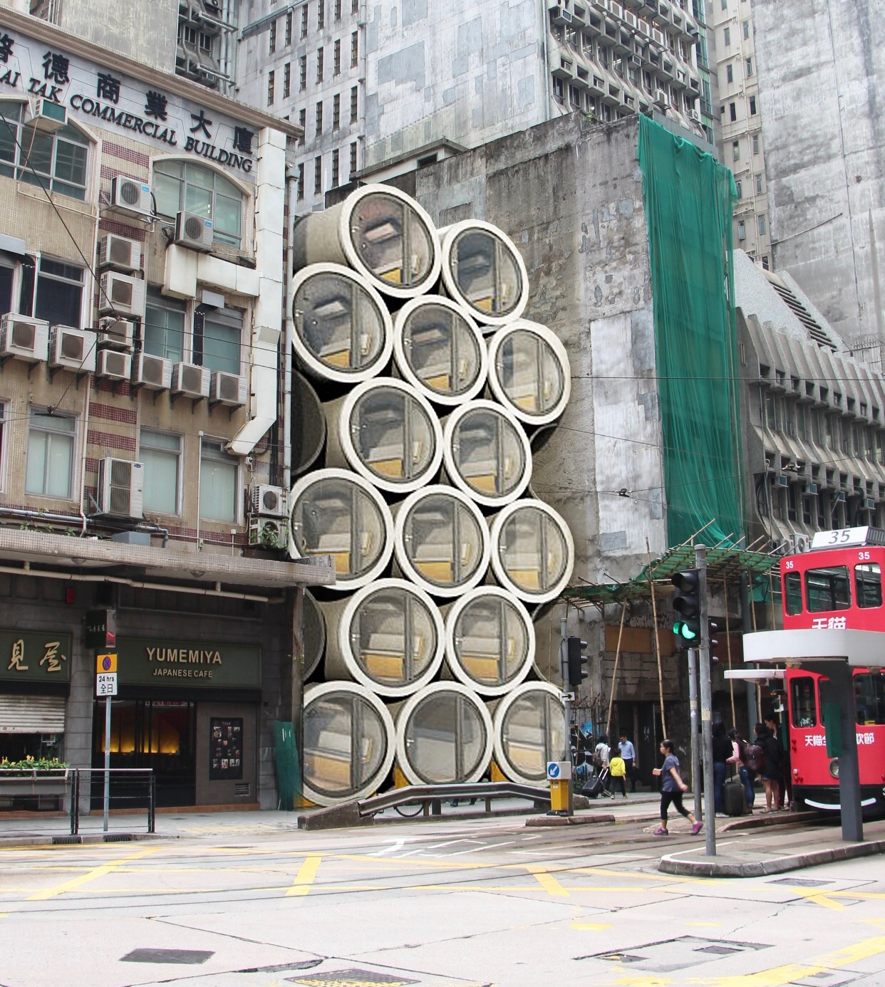 Concrete nanotecture to solve Hong Kong's home squeeze