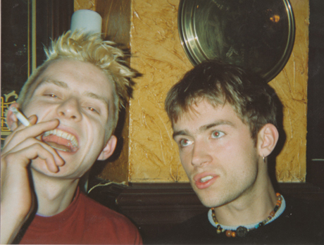 Jamie Hewlett and Damon Albarn circa 1990