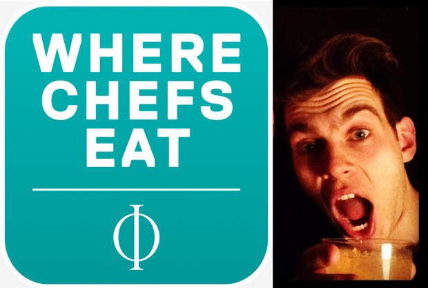 Klaxons' James Righton (right) selected our Where Chefs Eat app as his on-tour comfort