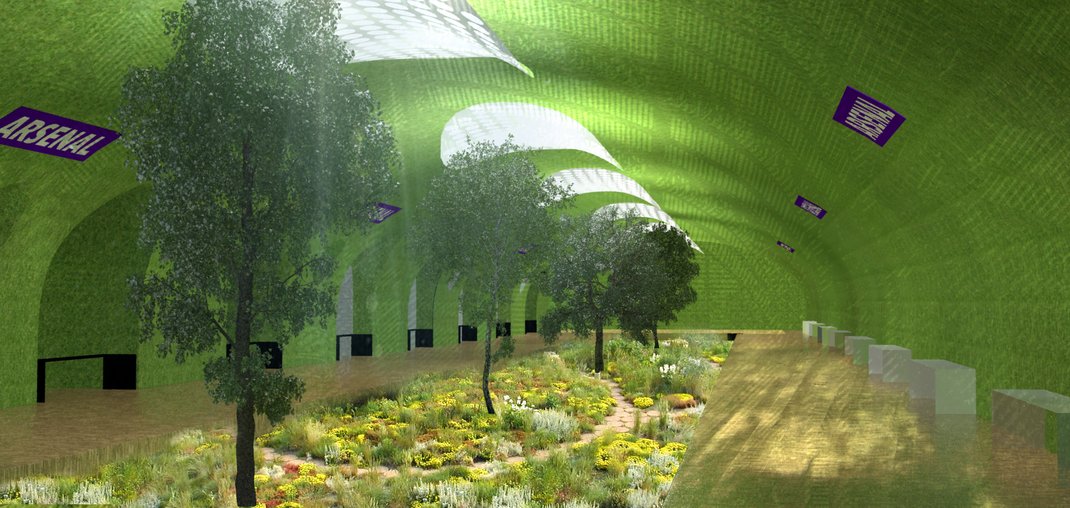A Paris Metro stop reimagined as a garden, by architects Manal Rachdi and Nicolas Laisné