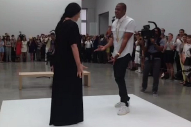 Jay Z and Marina Abramovi? at Pace Gallery, July 2013