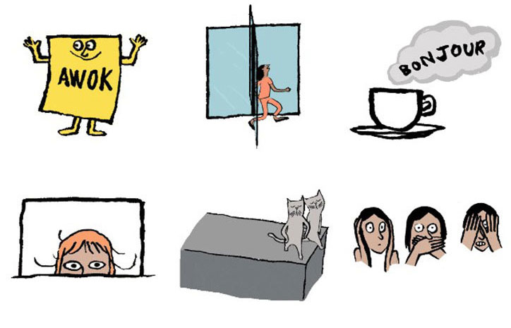 Have you seen Jean Jullien’s iPhone stickers for Vogue?
