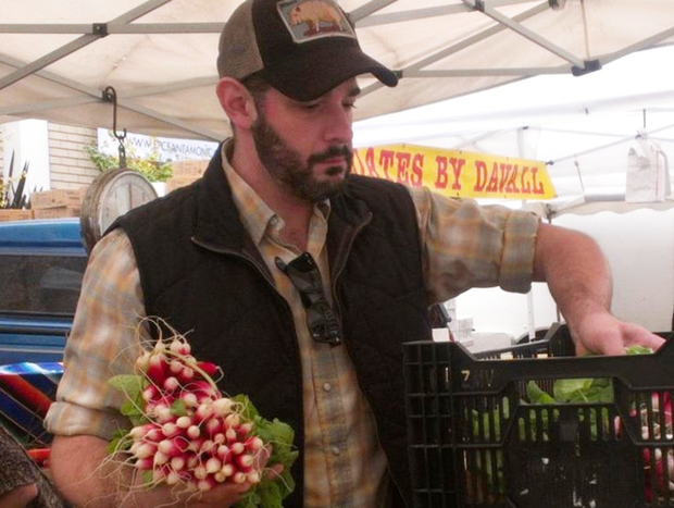 On Vegetables chef and author Jeremy Fox - in a baseball cap