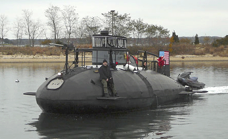 John Re pictured on his submarine Deep Quest in 2007 - photo courtesy New York Times/Corey Kilgannon