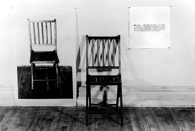 One and Three Chairs (1965) by Joseph Kosuth
