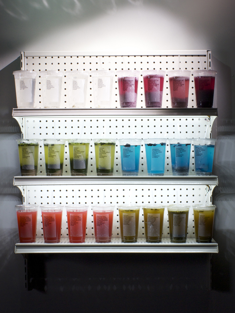 Café Gratitude, (2012) Josh Kline; from ‘Public Relations’ at Night Gallery, Los Angeles.