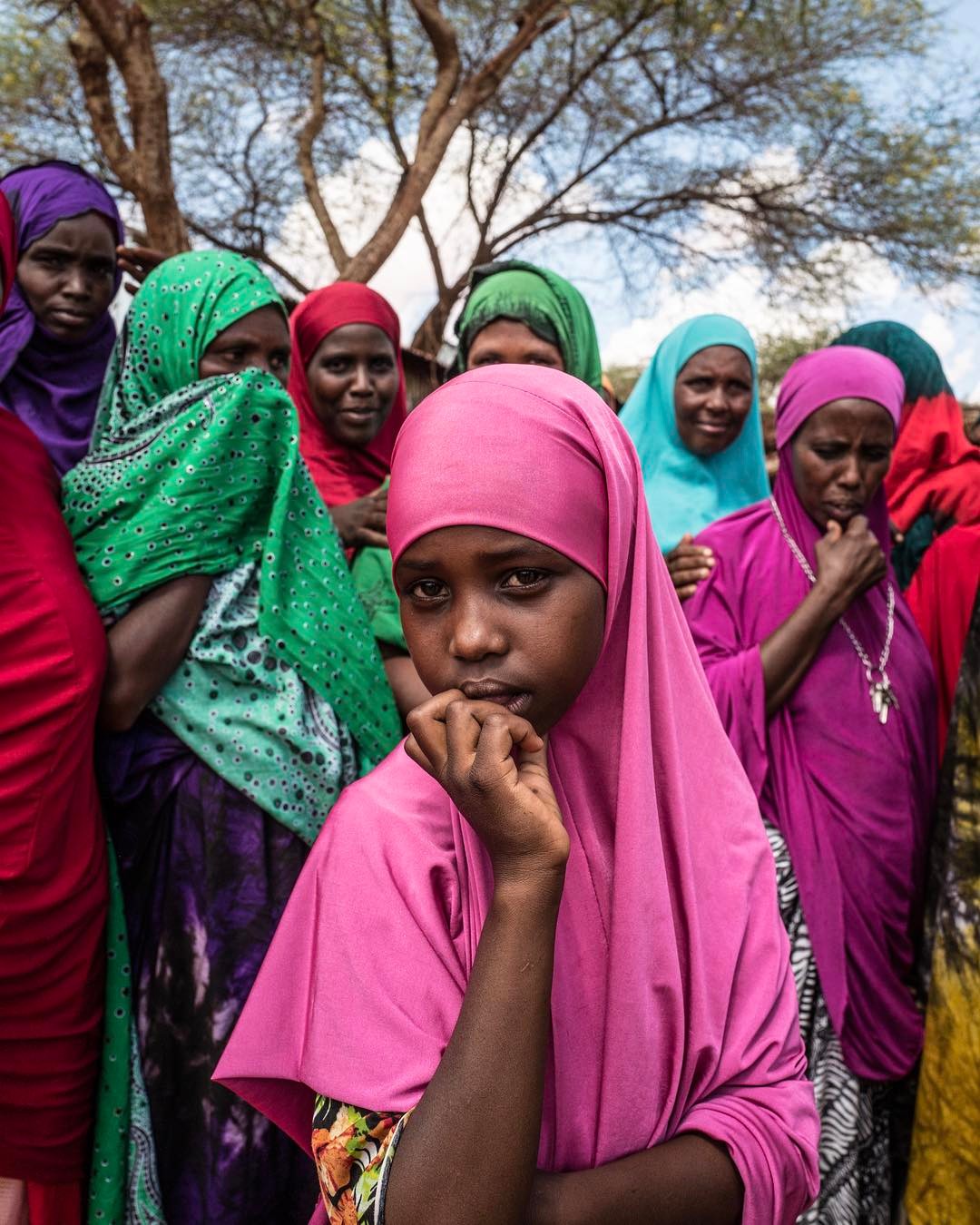 JR's photograph taken in a small village in Somalia. Image courtesy of JR's Instagram