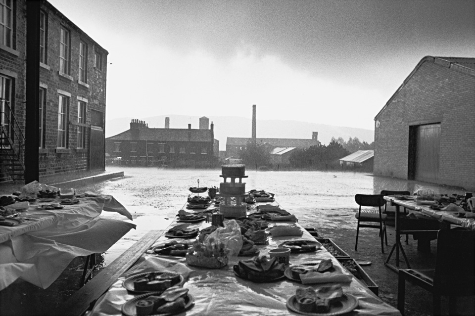 Jubilee Street Party, Elland, Yorkshire,1977 from 'Bad Weather'  Martin Parr