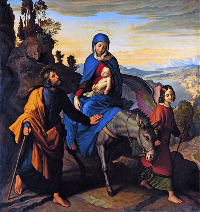 The Flight into Egypt (1828) by Julius Schnorr von Carolsfeld