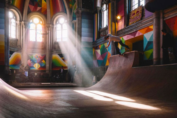 Kaos Temple - Okuda San Miguel - image courtesy La Iglesia Skate