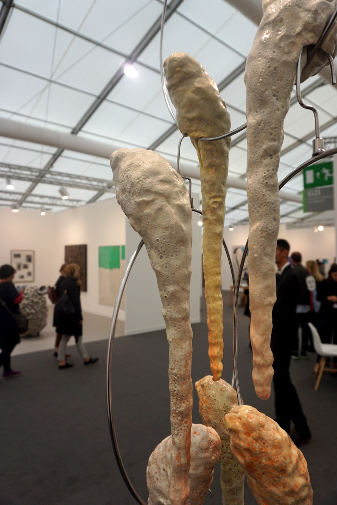 Untitled (2017) by Kathleen Ryan, Shio Kusaka's works at the Ghebaly Gallery, the Frieze Art Fair, London, 2017