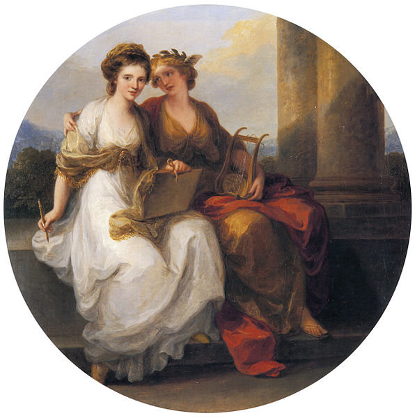 Angelica Kauffmann, The Artist in the Character of Design Listening to the Inspiration of Poetry, 1782
