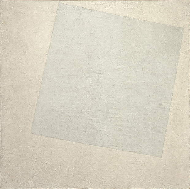Suprematist Composition: White on White (1918) by Kazimir Malevich. As reproduced in Art in Time.