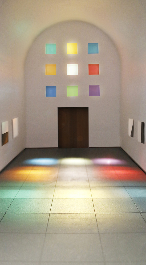 Ellsworth Kelly, Austin, 2015 (model; interior view) © 2015 Ellsworth Kelly. Image courtesy the Blanton Museum of Art