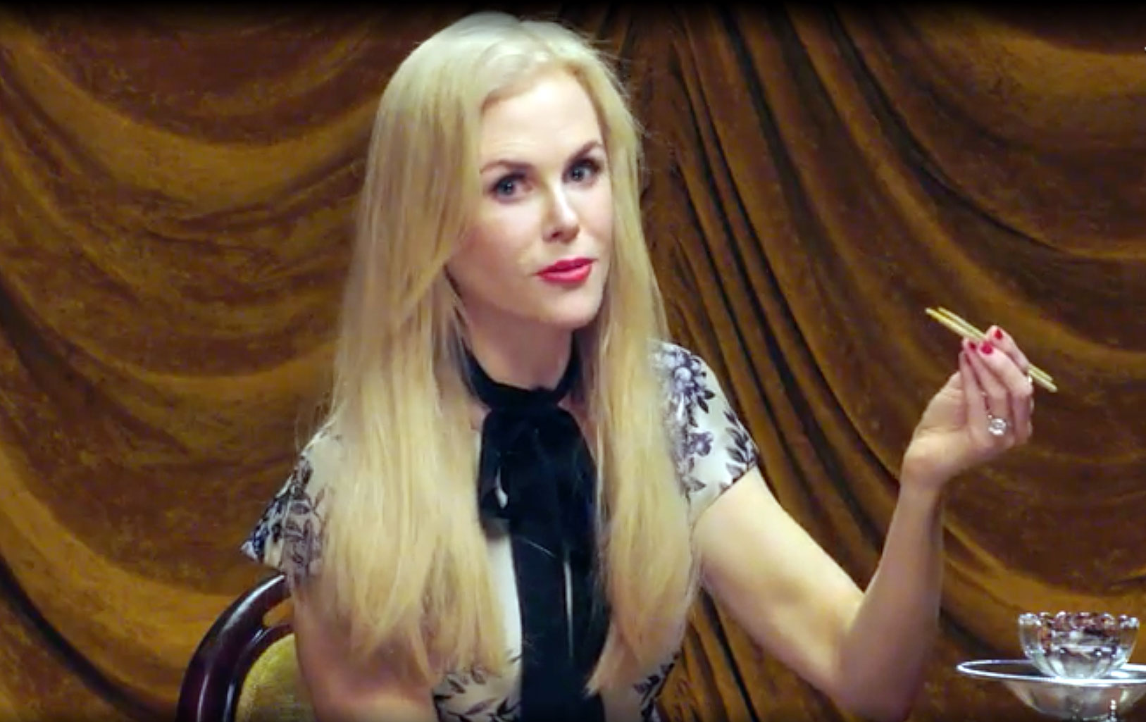 Nicole Kidman eats some bugs