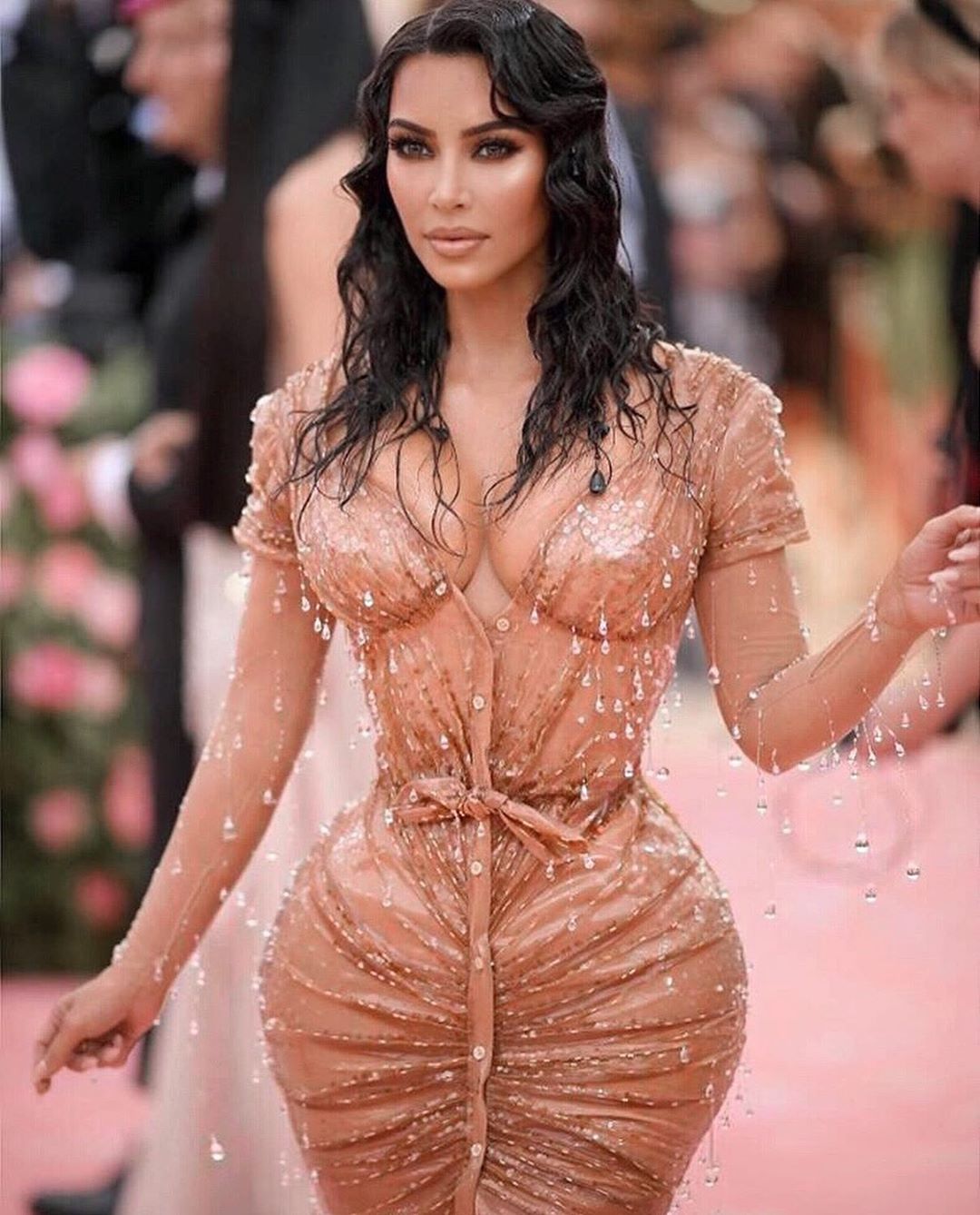 Kim Kardashian in Mugler, at the Met Gala 2019. Image courtesy of Kim Kardashian's Instagram