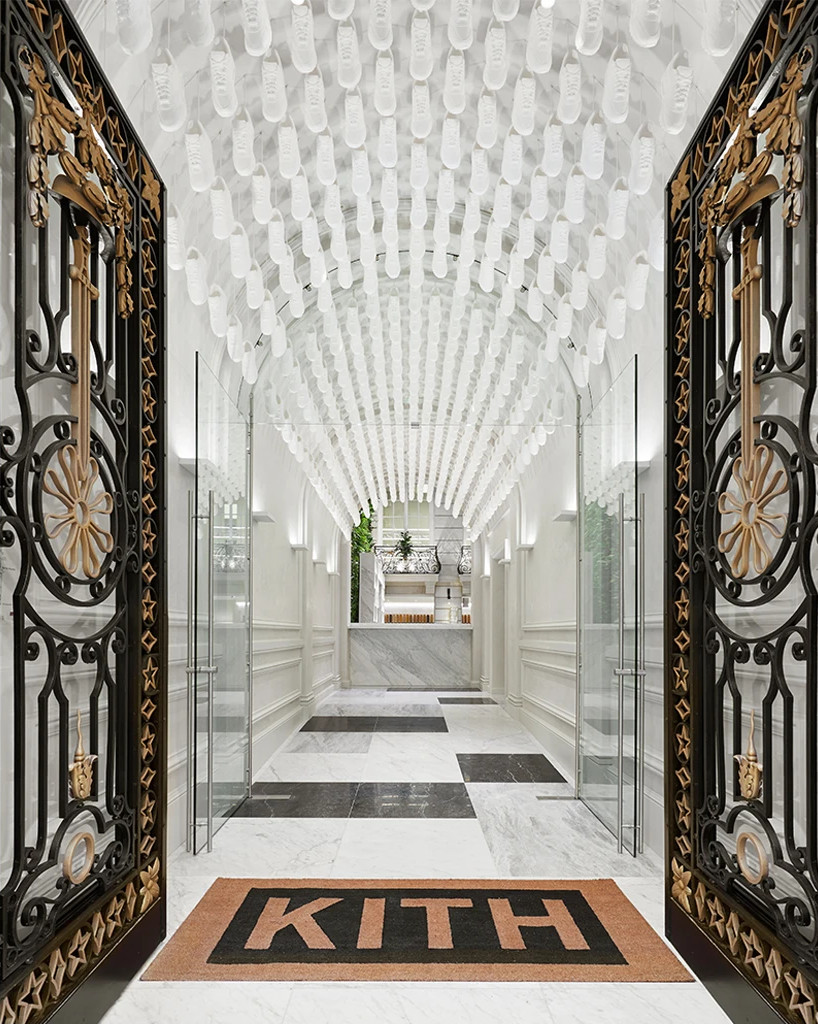 Snarkitecture's entrance to Kith Paris, complete with its  Air Max 1 plaster cast installation. All images courtesy of Kith