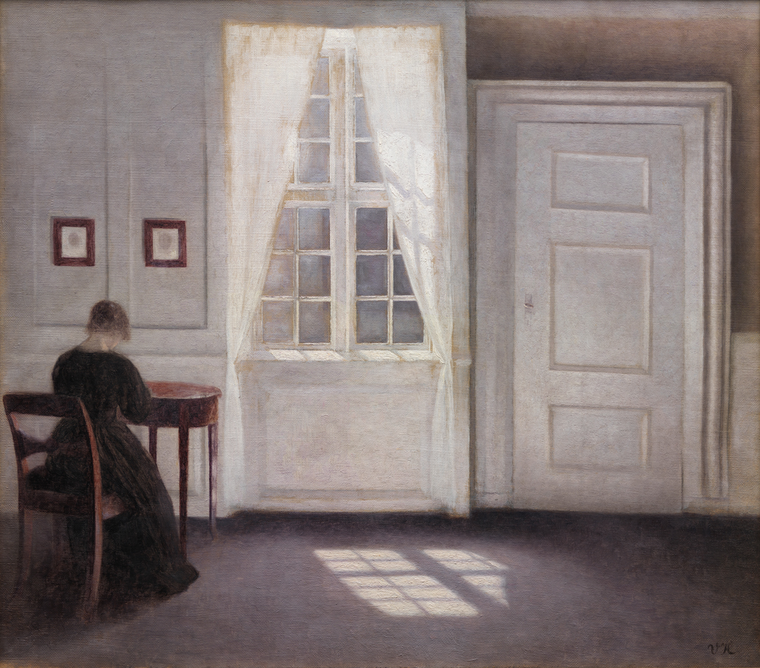 Stue i Strandgade med solskin (1901) by Vilhelm Hammershøi