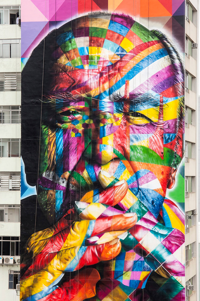 Oscar Niemeyer by Eduardo Kobra