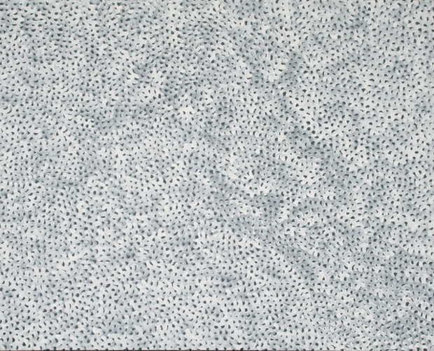 White Infinity Net (2013) from the Yayoi Kusama exhibition opening the new Victoria Miro Gallery in Mayfair next month