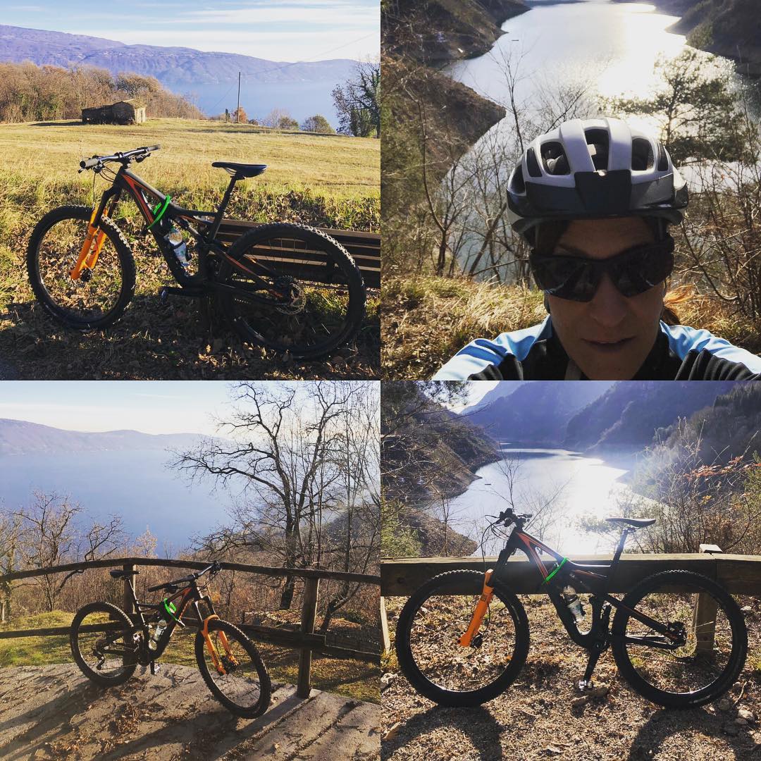 Lara Gilmore's mountain bike adventure. Image courtesy of Lara Gilmore's Instagram