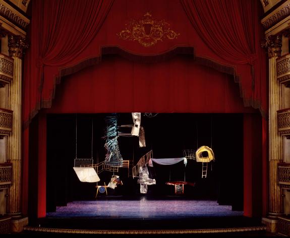 Rauschenberg's set design for Trisha Brown Dance Company's Lateral Pass (1985) Teatro di San Carlo, Naples, 1986