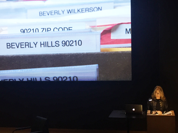 Lauren Greenfield talking at The Design Museum last night