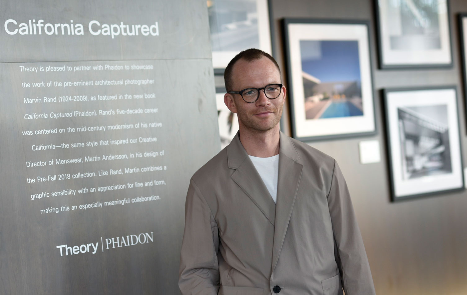 Theory's Martin Andersson photographed at the Los Angeles store