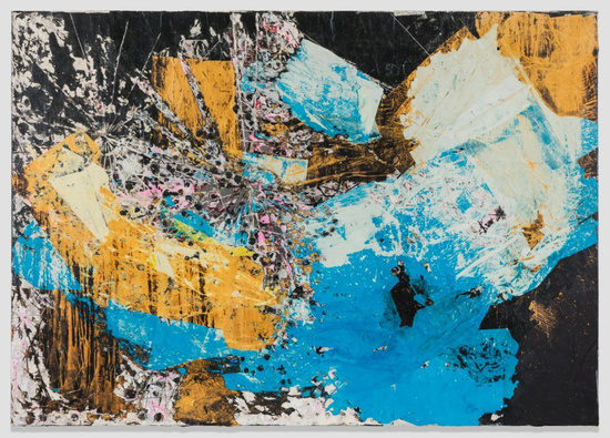 Let's Walk to the Middle of the Ocean (2015) by Mark Bradford