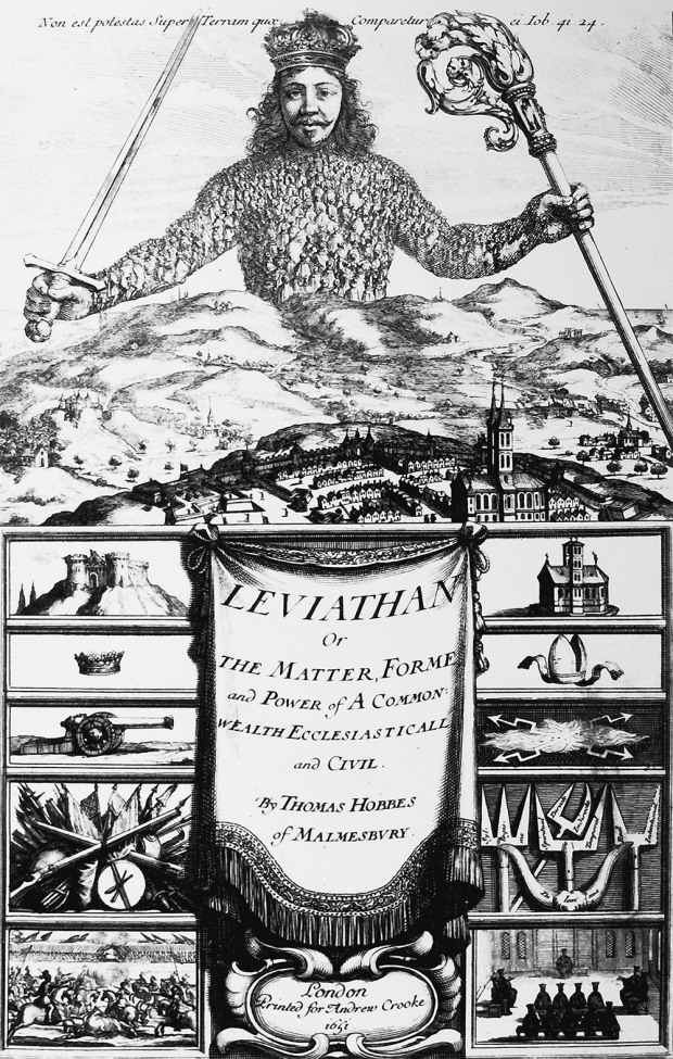 Frontispiece for Leviathan (1651) by Abraham Bosse