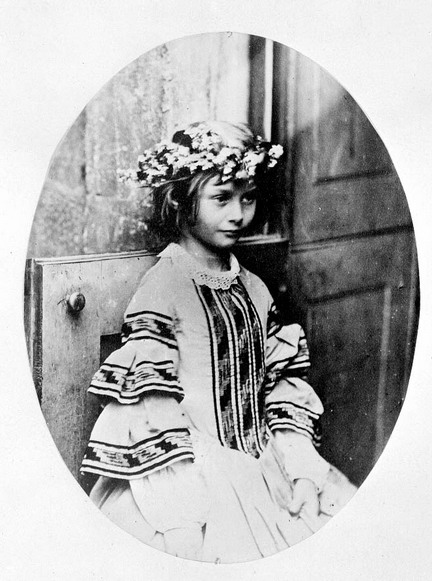 Alice Liddell as 'The Queen of May by Lewis Carroll, c. 1860