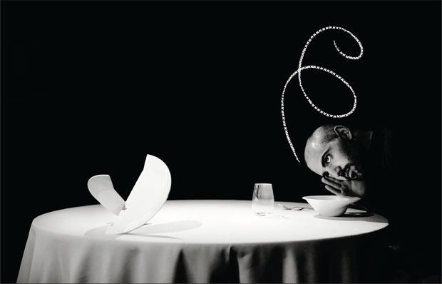 Javi Vergara of Mugaritz listens to the food, Fool magazine, Photo copyright Per-Anders Jorgensen