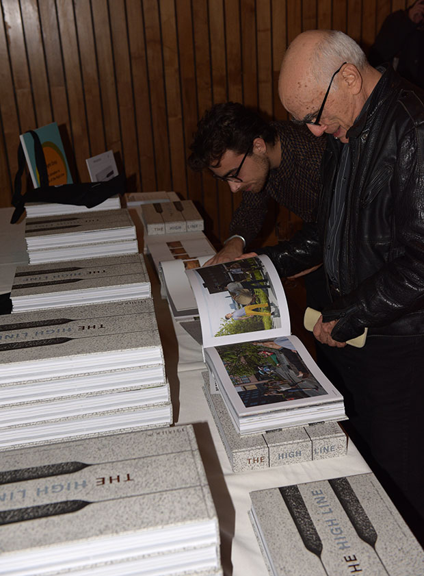 A table of signed copies found an appreciative audience