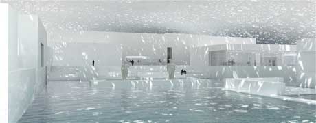 A rendering for Jean Nouvel's Louvre Abu Dhabi