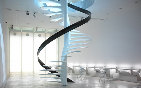 Ross Lovegrove's DNA staircase