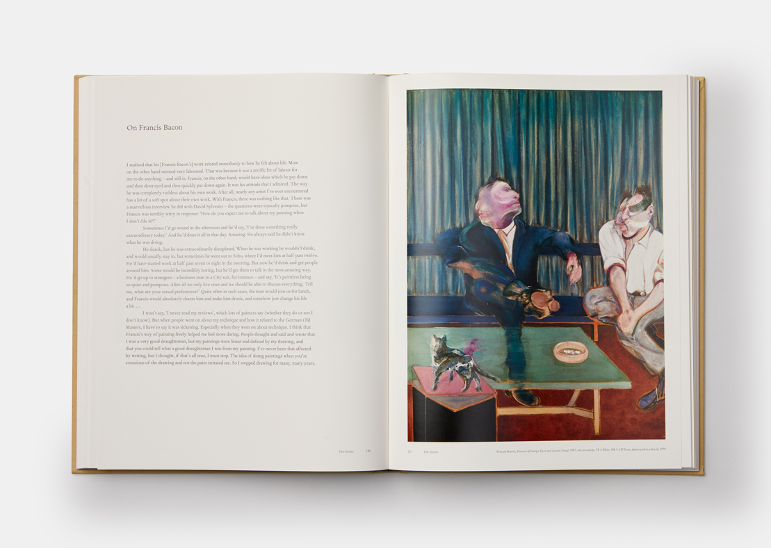 A spread from Lucian Freud: A Life