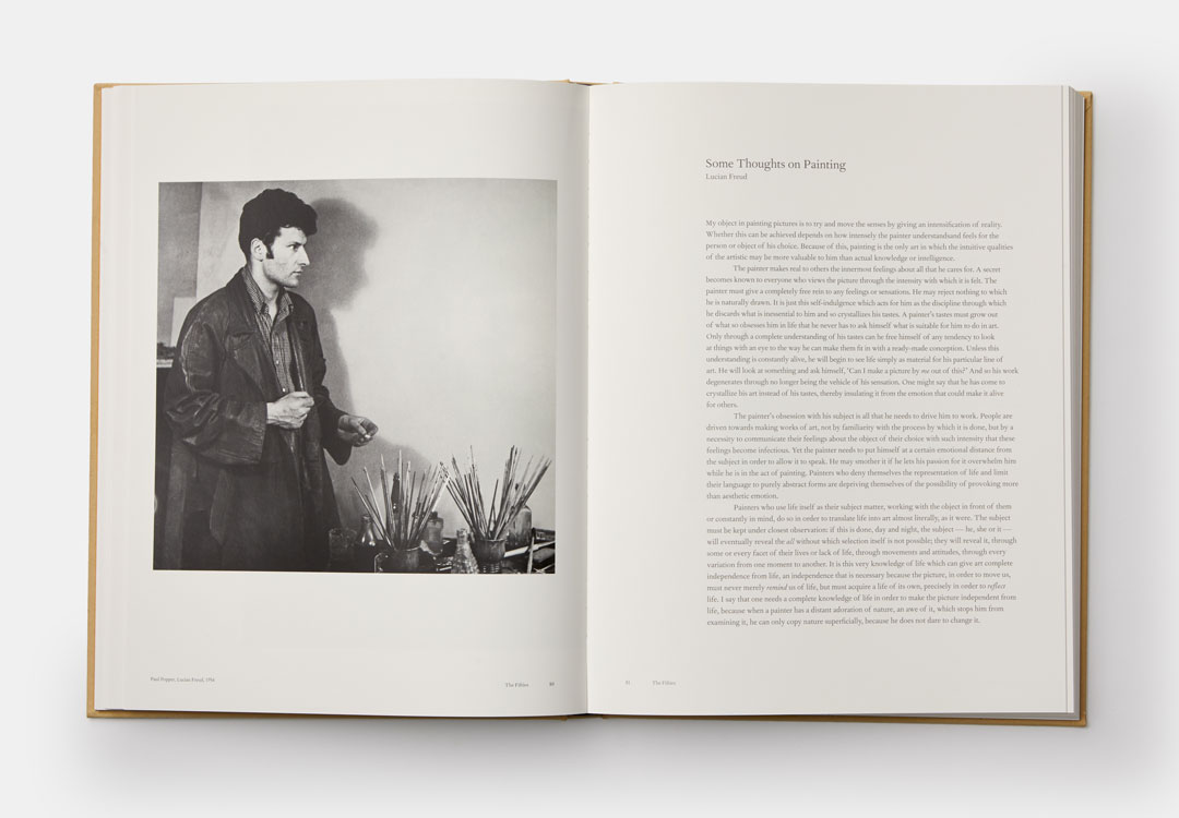 A spread from Lucian Freud: A Life