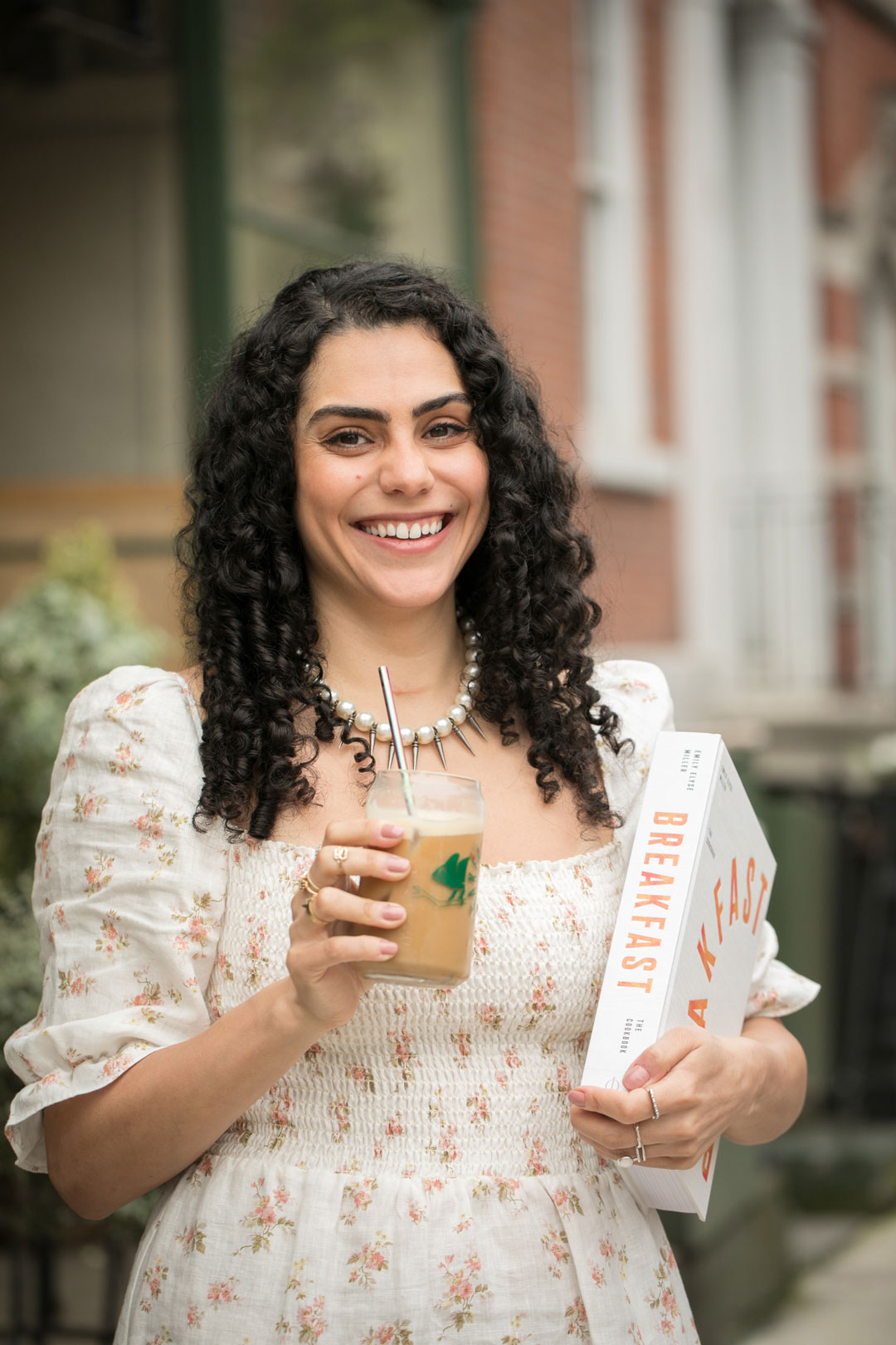 Phaidon's Emily Elyse Miller at the launch of Breakfast: The Cookbook in New York. All photographs courtesy of Chameleon Cold Brew/Lydia Lee.

