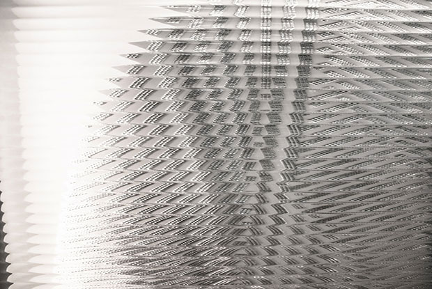Silber Rotor 1964-80 (detail) - Heinz Mack Image courtesy of Ben Brown Fine Arts